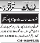 Latest Cpek Power Company Security Jobs