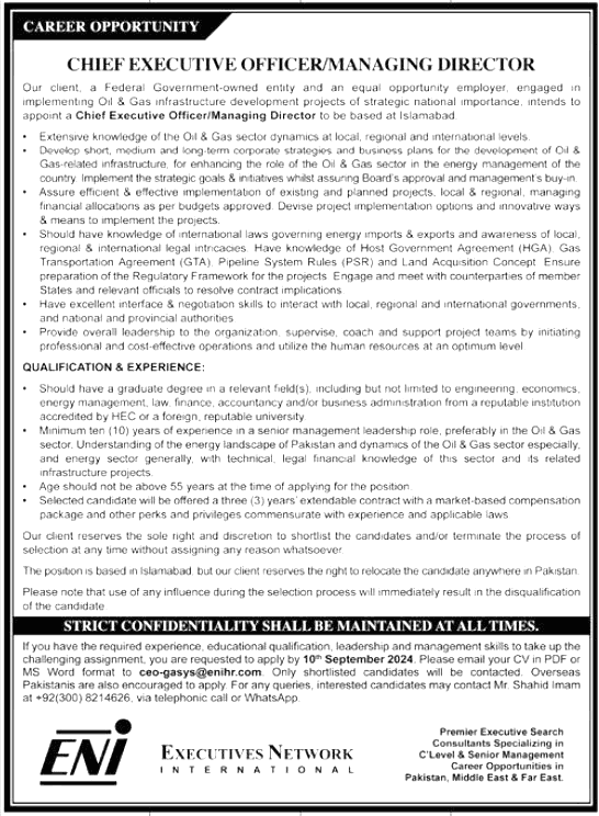 Latest Executive Network International Jobs