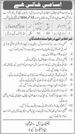 Latest Pak Emirates Military Hospital Labor Jobs