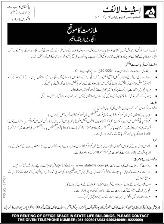 Latest State Life Insurance Corporation Jobs