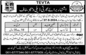 Latest TEVTA Labor Jobs Multan