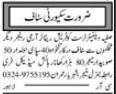 Latest Welfare Trust Security Jobs Lahore