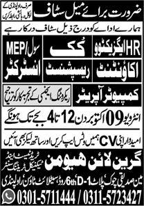 Latest Green Line Human Trade Test Jobs Rawalpindi