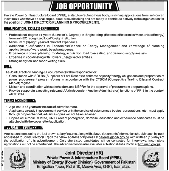 Latest Private Power and Infrastructure Board Jobs