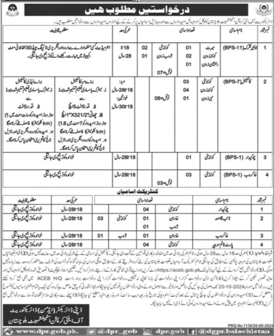 Directorate Of Anti Corruption Establishment Jobs