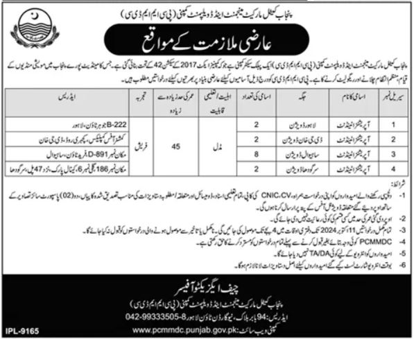 Operations Attendant Jobs In Lahore