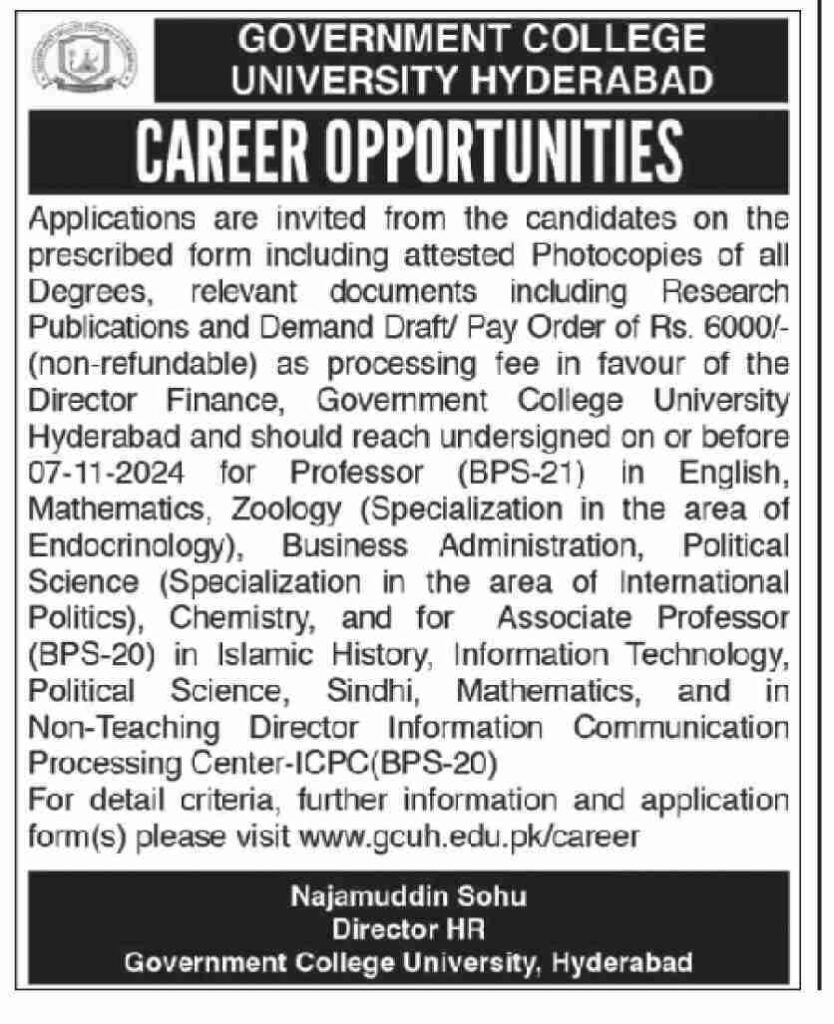 Latest Teaching Jobs In Hyderabad