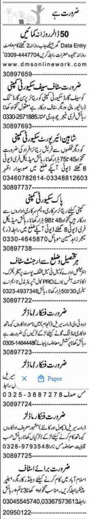 Latest Management Staff Jobs In Faisalabad